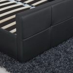 Κρεβάτι ArteLibre ANEMONE Μαύρο PU Με Αποθηκευτικό Χώρο 217.5x170.5x100cm(Στρώμα 160x200cm) - Image 7