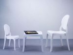 BABY ELIZABETH GLOSSY WHITE(Σ4)ΚΑΡΕΚΛΑΚΙ 30Χ34Χ63εκ. - Image 4