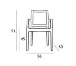 ARTHUR CLEAR TRANSP. ΠΟΛΥΘΡΟΝΑ 56X60X91εκ. - Image 5