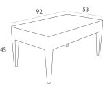 MIAMI BROWN ΤΡΑΠΕΖΙ 92Χ53Χ45εκ. ΠΟΛ/ΝΙΟΥ - Image 5