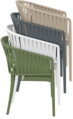 PORTOFINO BLACK/OLIVE GREEN ΠΟΛΥΘΡΟΝΑ ΠΟΛ/ΝΙΟΥ 58X58X80εκ. - Image 4