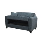 MELINA DARK GREY ΥΦΑΣΜΑ 2ΘΕΣΙΟΣ ΚΑΝΑΠΕΣ/ΚΡΕΒΑΤΙ ΜΕ ΑΠΟΘ.ΧΩΡΟ 150Χ80Χ75εκ. - Image 4