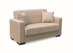 ROVER LIGHT BROWN ΥΦΑΣΜΑ 2ΘΕΣΙΟΣ ΚΑΝΑΠΕΣ/ΚΡΕΒΑΤΙ ΜΕ ΑΠΟΘ.ΧΩΡΟ 150Χ80Χ75εκ. - Image 5