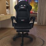 A6060 ΜΑΥΡΟ ΠΟΛΥΘΡΟΝΑ GAMING/ΜΕ ΥΠΟΠΟΔΙΟ 64X62X113-121εκ. - Image 4