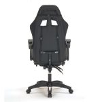 A9937 ΜΑΥΡΟ/ΛΕΥΚΟ PVC ΠΟΛΥΘΡΟΝΑ GAMING/ΜΕ ΥΠΟΠΟΔΙΟ 64X59X43-112/53-125εκ. - Image 7