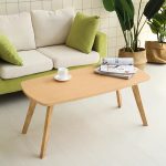 Τραπέζι σαλονιού Komela mdf σε φυσική απόχρωση 100x48x45cm