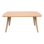 Τραπέζι σαλονιού Komela mdf σε φυσική απόχρωση 100x48x45cm - Image 3