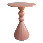 Βοηθητικό τραπέζι Bilane pakoworld μέταλλο σε terracotta απόχρωση Φ39x55εκ - Image 2