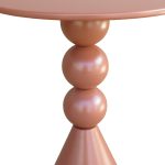 Βοηθητικό τραπέζι Bilane pakoworld μέταλλο σε terracotta απόχρωση Φ39x55εκ - Image 3