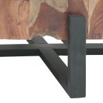 Τραπέζι σαλονιού Borth Inart teak ξύλο σε φυσική απόχρωση 135x90x40εκ - Image 3