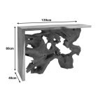 Κονσόλα Jako Inart teak ξύλο σε φυσική απόχρωση 120x40x80εκ - Image 4