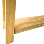 Κονσόλα Decoza pakoworld teak ξύλο σε φυσική απόχρωση 140x40x80εκ - Image 3