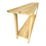 Κονσόλα Decoza pakoworld teak ξύλο σε φυσική απόχρωση 200x40x80εκ - Image 2
