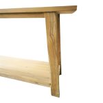 Κονσόλα Decoza pakoworld teak ξύλο σε φυσική απόχρωση 200x40x80εκ - Image 3