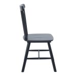Καρέκλα Bristol pakoworld rubberwood σε μαύρη απόχρωση 45x51x86εκ - Image 5