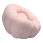 Καναπές Embrace pakoworld μπουκλέ ύφασμα σε ροζ απόχρωση 180x105x65εκ - Image 2