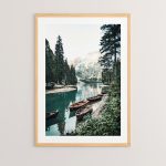 Πίνακας Lake pakoworld με ψηφιακή εκτύπωση και πλαίσιο 33x1.5x48εκ