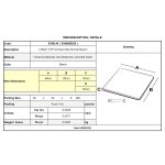 Contract Sliq Normal Επιφάνεια Τραπεζιού τ.Werzalit, Απόχρωση Beech, 60x60cm/16mm - Image 6
