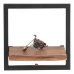 LIZARD Frame Ράφι Μέταλλο Βαφή Μαύρο, Ξύλο Ακακία Φυσικό - Image 2