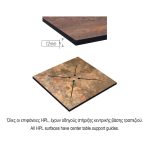 HPL (High Pressure Laminated) Επιφάνεια Τραπεζιού Απόχρωση Natural Wood, 60x80cm/12mm - Image 6