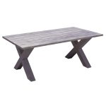 ALLEY Τραπέζι Dining Κήπου-Βεράντας ALU Grey - Image 2