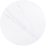 Επιφάνεια Μάρμαρο Sintered Stone, Απόχρωση White Marble (MDF για στήριξη βάσης), Φ70cm - Image 2