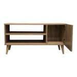 Έπιπλο τηλεόρασης Orianne pakoworld σε sonoma απόχρωση 90x32x46εκ - Image 4