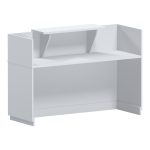 Γραφείο reception Lotus pakoworld σε λευκή απόχρωση 180x70x110εκ - Image 2
