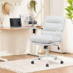 Καρέκλα γραφείου διευθυντη Kreno pakoworld PES γκρι 56x67x89-97εκ - Image 2