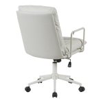 Καρέκλα γραφείου διευθυντη Kreno pakoworld PES γκρι 56x67x89-97εκ - Image 3