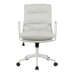 Καρέκλα γραφείου διευθυντη Kreno pakoworld PES γκρι 56x67x89-97εκ - Image 5