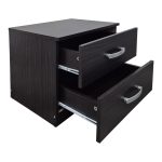 Κομοδίνο Athos pakoworld σε wenge απόχρωση 48x40x41.5εκ - Image 2