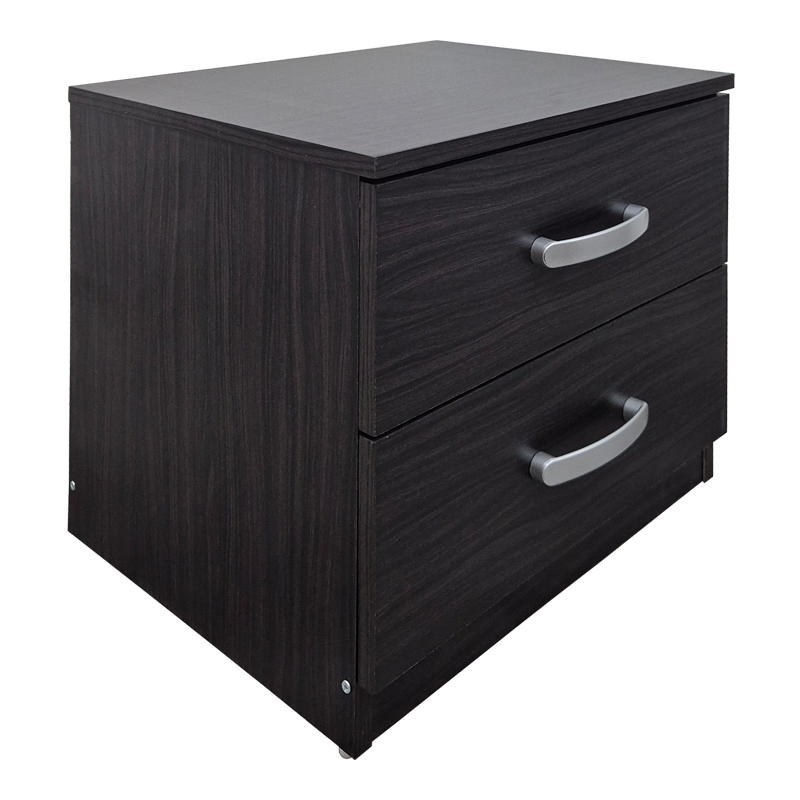 383-000107 Κομοδίνο Athos pakoworld σε wenge απόχρωση 48x40x41.5εκ - Image 1