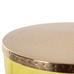 ΒΟΗΘΗΤΙΚΟ ΤΡΑΠΕΖΑΚΙ RANE HM9731 ΓΥΑΛΙ ΠΡΑΣΙΝΩΠΟ-ΧΡΥΣΟ ΜΕΤΑΛΛΟ TOP Φ36x47Υεκ. - Image 5