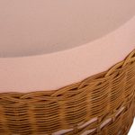 ΒΟΗΘΗΤΙΚΟ ΤΡΑΠΕΖΙ VILHENA HM18166 FIBER CEMENT ΡΟΖ-RATTAN ΦΥΣΙΚΟ Φ44.5x45Υεκ. - Image 9