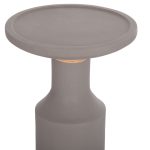 ΒΟΗΘΗΤΙΚΟ ΤΡΑΠΕΖΙ TRED(T) HM18169.03 FIBER CEMENT ΓΚΡΙ-ΦΥΣΙΚΟ RATTAN--Φ40x61Υεκ. - Image 4