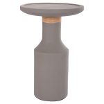 ΒΟΗΘΗΤΙΚΟ ΤΡΑΠΕΖΙ TRED(T) HM18169.03 FIBER CEMENT ΓΚΡΙ-ΦΥΣΙΚΟ RATTAN--Φ40x61Υεκ. - Image 8