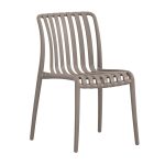 MODA-H Καρέκλα Στοιβαζόμενη, PP - UV Protection, Απόχρωση Mocha - Image 2