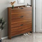 Παπουτσοθήκη MDF - Melamine Απόχρωση Καρυδί - Image 2