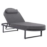 ΕΠΑΓΓΕΛΜATIKH ΞΑΠΛΩΣΤΡΑ MALLOW HM10715.03 ΣΚΟΥΡΟ ΓΚΡΙ ΑΛΟΥΜΙΝΙΟ & ΜΑΞΙΛΑΡΙ 198x71x103Υεκ