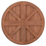 ΕΠΙΦΑΝΕΙΑ ΤΡΑΠΕΖΙΟΥ ΣΤΡΟΓΓΥΛΗ HM18132 ΞΥΛΟ TEAK--ΦΥΣΙΚΟ Φ60x4(πάχος)εκ. - Image 7