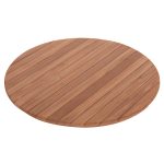 ΕΠΙΦΑΝΕΙΑ ΤΡΑΠΕΖΙΟΥ ΣΤΡΟΓΓΥΛΗ HM18134 ΞΥΛΟ TEAK--ΦΥΣΙΚΟ Φ80x4(πάχος)εκ.