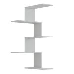 ΕΠΙΤΟΙΧΙΑ ΡΑΦΙΕΡΑ RORY HM8931.11 ΜΕΛΑΜΙΝΗ ΣΕ ΛΕΥΚΟ 22x51,5x109Υ εκ. - Image 5