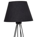 ΕΠΙΤΡΑΠΕΖΙΟ ΦΩΤΙΣΤΙΚΟ LIVO HM4708.01 ΜΑΥΡΟ ΜΕ ΤΡΙΠΟΔΗ ΜΕΤΑΛΛΙΚΗ ΒΑΣΗ Φ22x36Υεκ. - Image 4
