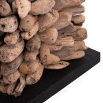 ΕΠΙΤΡΑΠΕΖΙΟ ΦΩΤΙΣΤΙΚΟ ΣΧΗΜΑ ΚΥΒΟΥ TWIGGY HM4425 DRIFTWOOD & ΛΕΥΚΟ ΚΑΠΕΛΟ 24x24x46Υεκ - Image 5