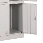 ΦΟΡΙΑΜΟΣ ΜΕΤΑΛΛΙΚΟΣ MALMOE HM5636.11 9 ΝΤΟΥΛΑΠΑΚΙΑ ΜΕ ΚΛΕΙΔΑΡΙΕΣ-ΓΚΡΙ 90x45x185Υεκ. - Image 8