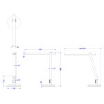 ΦΩΤΙΣΤΙΚΟ ΓΡΑΦΕΙΟΥ LED BLAIN PRO HM4445.08 ΑΣΗΜΙ ΧΡΩΜΑ Φ19x49,9Υεκ. - Image 2