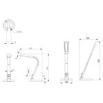 ΦΩΤΙΣΤΙΚΟ ΓΡΑΦΕΙΟΥ LED BLAIN PRO HM4451.08 ΑΣΗΜΙ ΧΡΩΜΑ 34,3x18,3x42,5Υεκ. - Image 2
