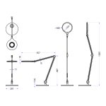 ΦΩΤΙΣΤΙΚΟ ΓΡΑΦΕΙΟΥ LED BLAIN PRO HM4452.09 ΧΡΥΣΟ ΧΡΩΜΑ ABS 55,7x49,7Υεκ. - Image 2