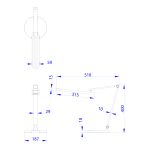 ΦΩΤΙΣΤΙΚΟ ΓΡΑΦΕΙΟΥ LED BLAIN PRO HM4454.01 ΛΕΥΚΗ ΒΑΣΗ ABS-ΓΚΡΙ ΑΛΟΥΜΙΝΙΟ 51,8x40Υεκ. - Image 2